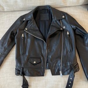ALL SAINTS leather jacket US 2